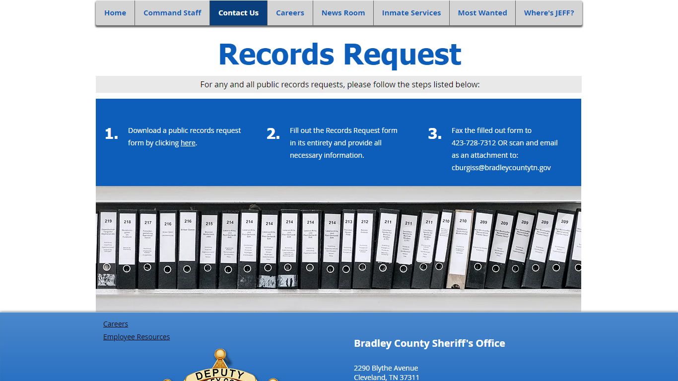 Records Request | BCSO